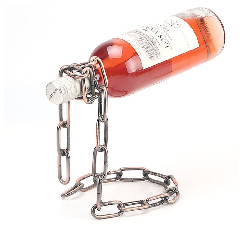 Giá Đỡ Chai Rượu Vang Bằng Kim Loại Nổi Với 4 Loại Tùy Chọn
