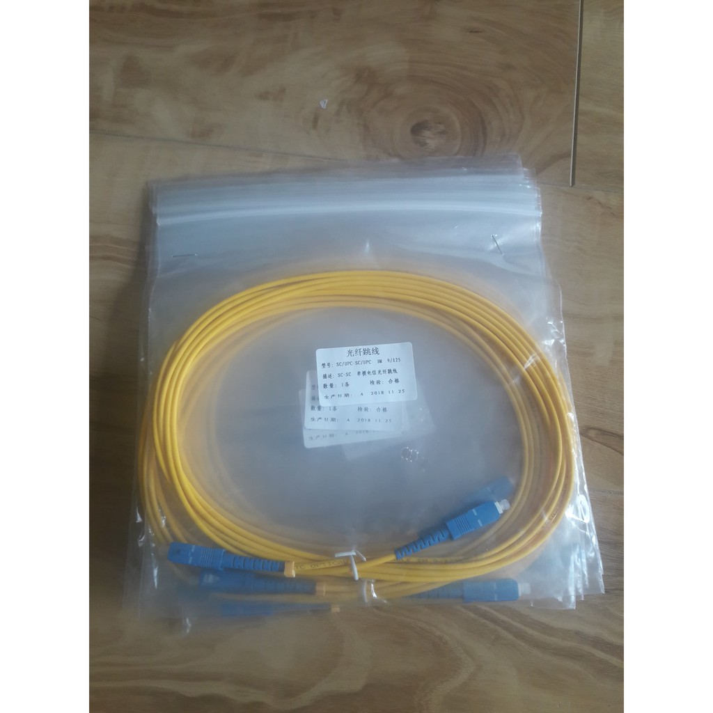 10 Dây Nhảy Quang Ftth Sc - Sc Dài 3m loại Cao Cấp.