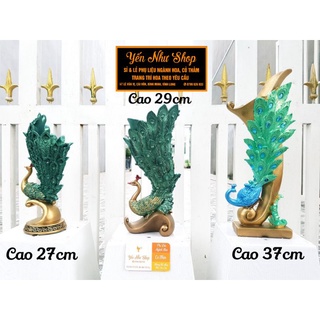 Bình hình con Công chuyên cắm lông công