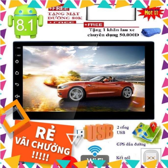 Màn hình cảm ứng 7 inch-Màn hình android Wifi,GPS  đa chức năng, sử dụng Tiếng Việt