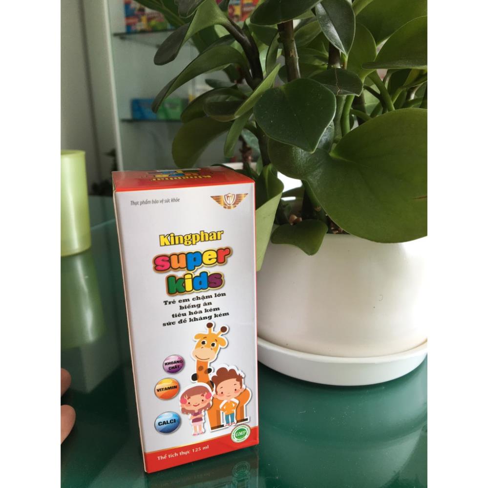 Siro Kingphar Superkids –Hỗ trợ giúp trẻ ăn ngon, ngủ tốt, tăng cường đề kháng (125ml)