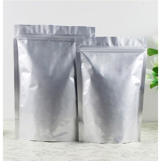1KG TÚI ZIP BẠC ( TÚI ZIPPER ĐỰNG 500G KHÔ GÀ)