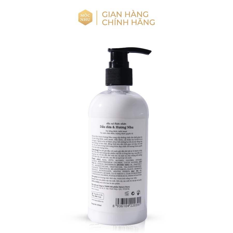 Dầu Xả Dầu Dừa Và Hương Nhu Mộc Nhu 300ml