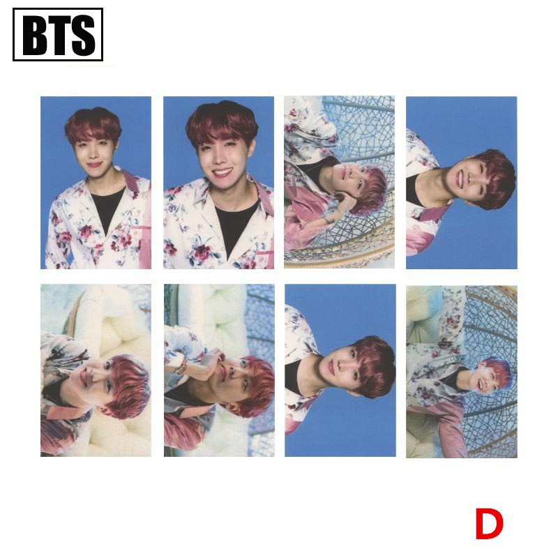 Bộ 8 tấm card nhóm BTS có chữ kí