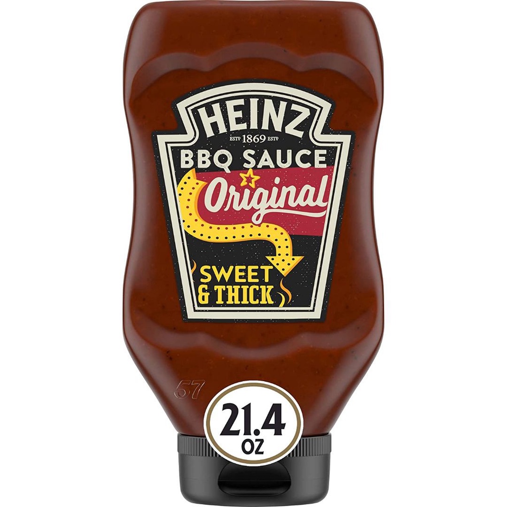 SỐT ĐỒ NƯỚNG VỊ TRUYỀN THỐNG Heinz Sweet &amp; Thick Original BBQ Sauce 606g (21.4 oz)