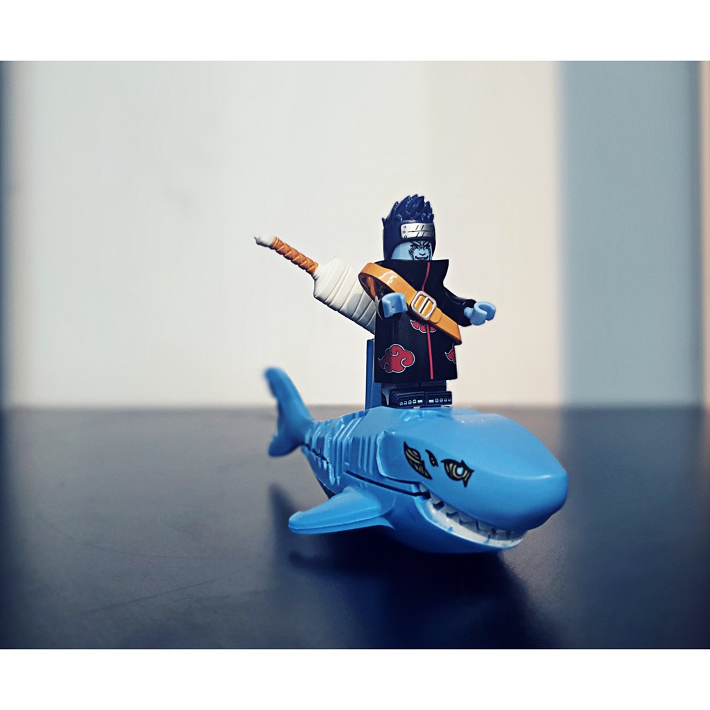 Lego Kisame lắp ghép mini figure kèm cá mập bộ sưu tập nhân vật Akatsuki Naruto
