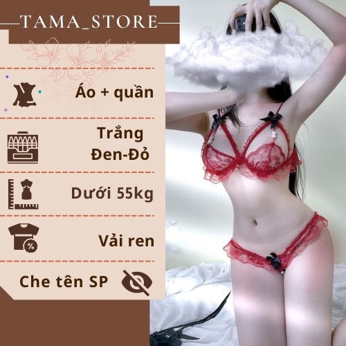 Bộ Đồ Lót Ren, Đồ Lót Nữ Sexy Lọt Khe Không Gọng Gợi Cảm TAMA  - LR13 | BigBuy360 - bigbuy360.vn