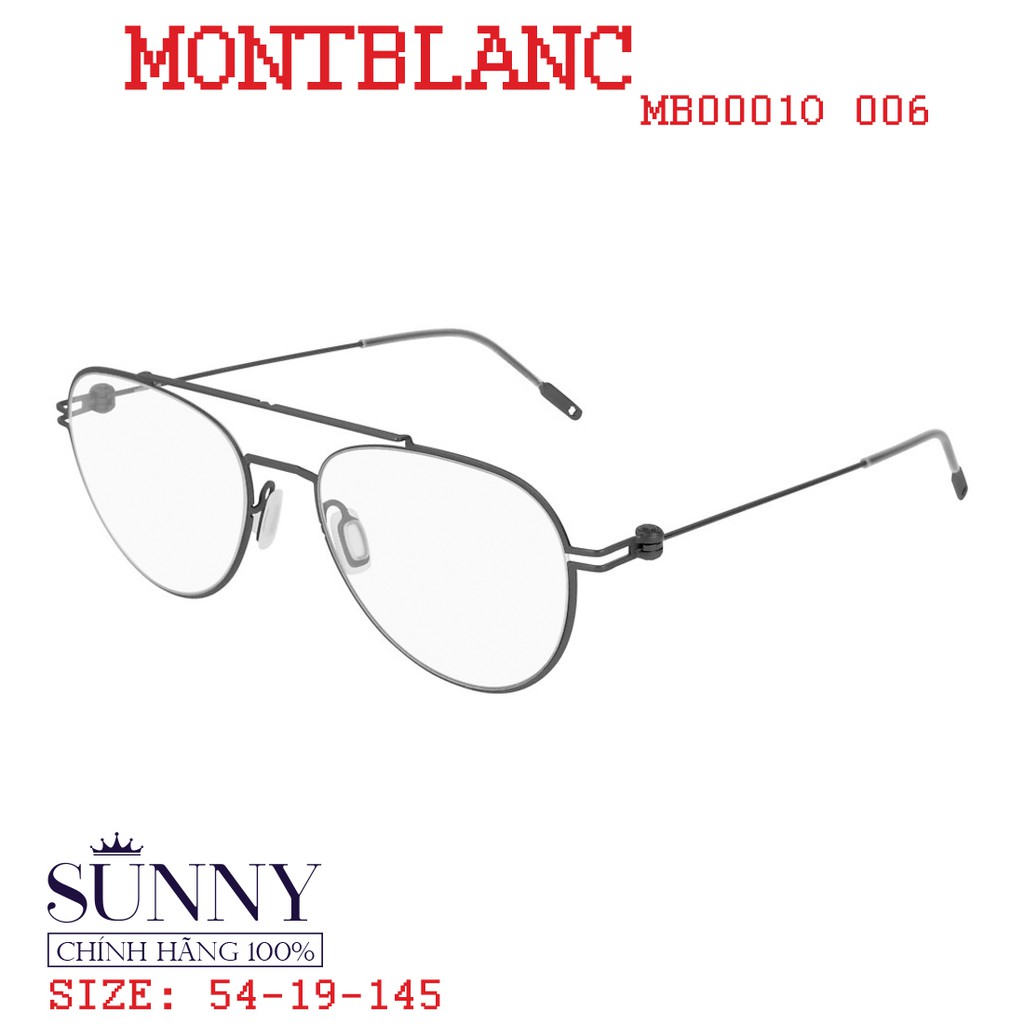 Gọng kính Montblanc MB0001O chính hãng, bảo hành toàn quốc