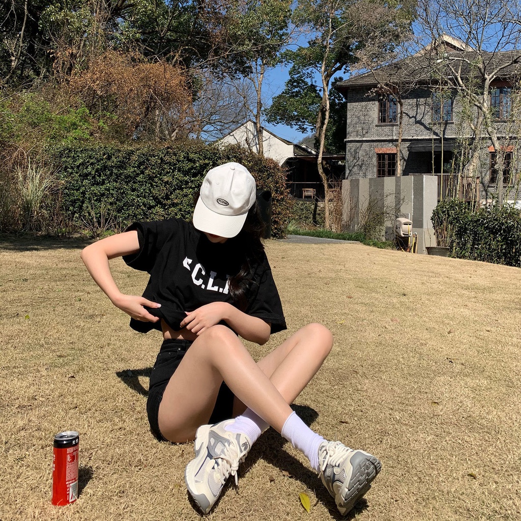 Áo Thun Tay Ngắn Dáng Rộng In Hình Trẻ Trung Phong Cách Hàn Quốc Cho Bạn Gái