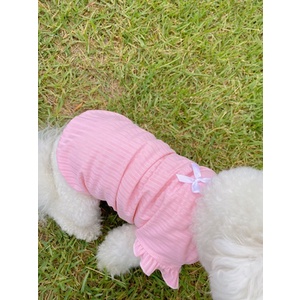 Áo vai bèo đính nơ dành cho thú cưng