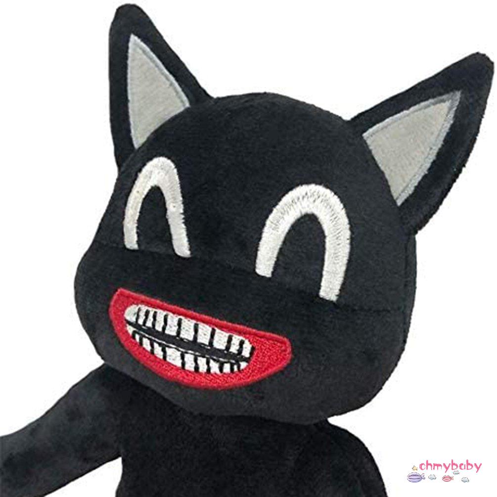 【OMB】 Plush Toy Anime Plushie Black Cartoon Cat Stuffed Doll Horror Peluches Toys