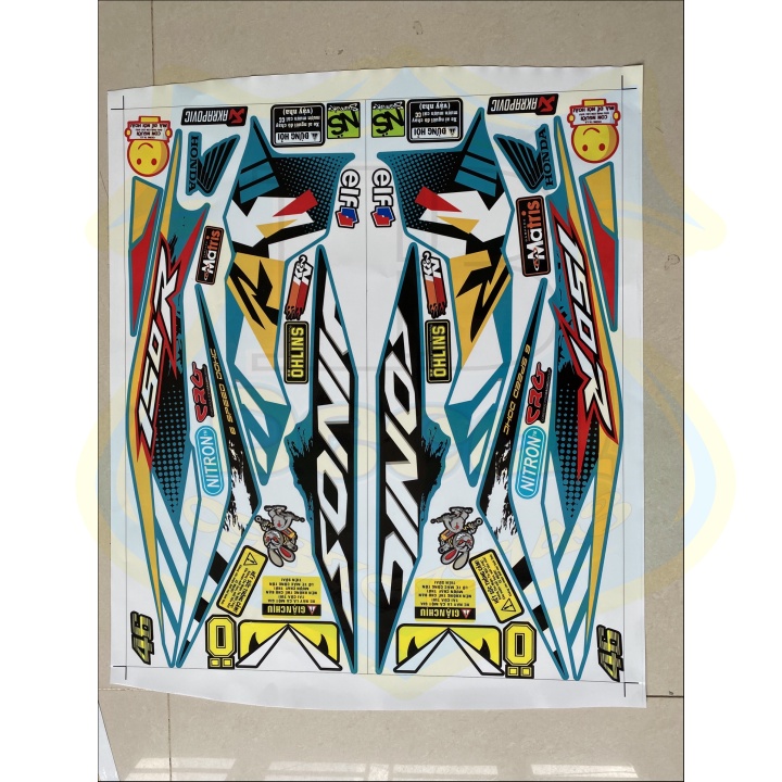 ( Quí khách vui lòng mang ra tiệm cho thợ dán ) Tem sonic 150