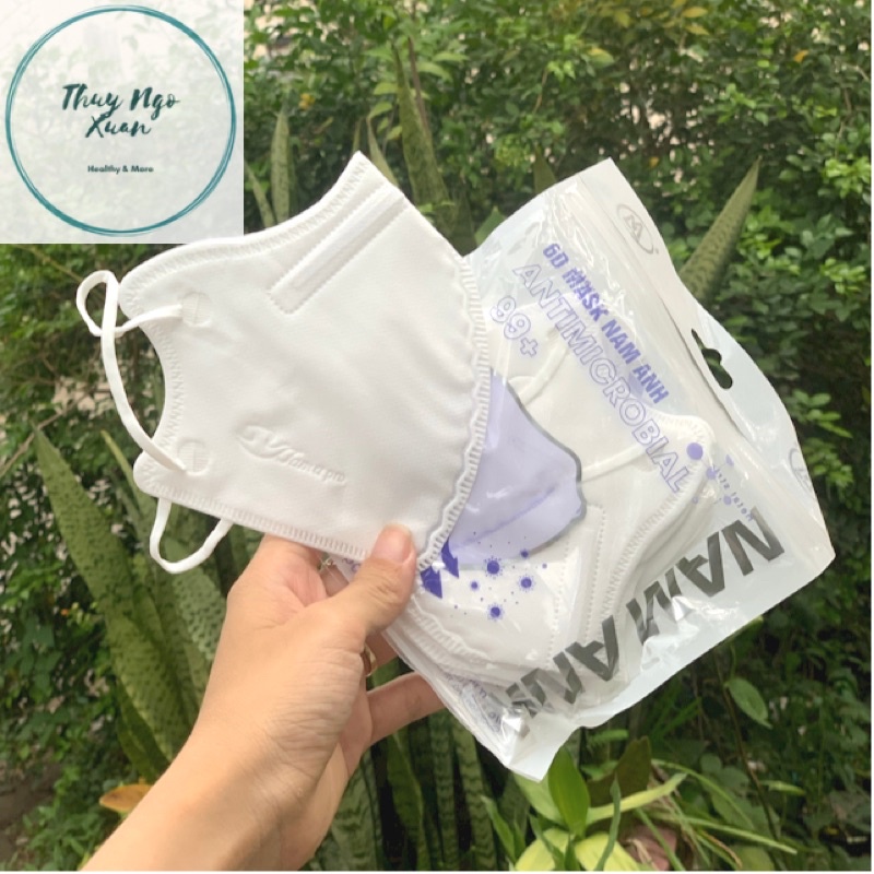 [Form Châu Âu] Khẩu Trang 6D Mask Nam Anh N99+ Platinum 5 Lớp Chống Bụi Mịn PM 2.5, Ngăn Tia UV, Virus (Túi 5 Chiếc)