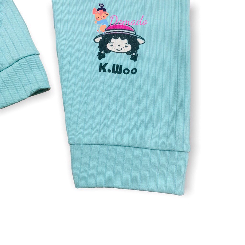 Quần dài thun gân len tăm thời trang cho bé trai bé gái dễ mặc thoải mái nhiều màu sắc DOMADO QCD13