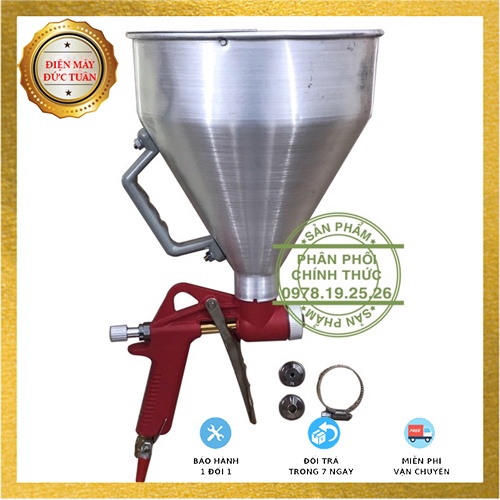 Súng Phun Sơn Tạo Gai Sần - Dùng Hơi Khí Nén