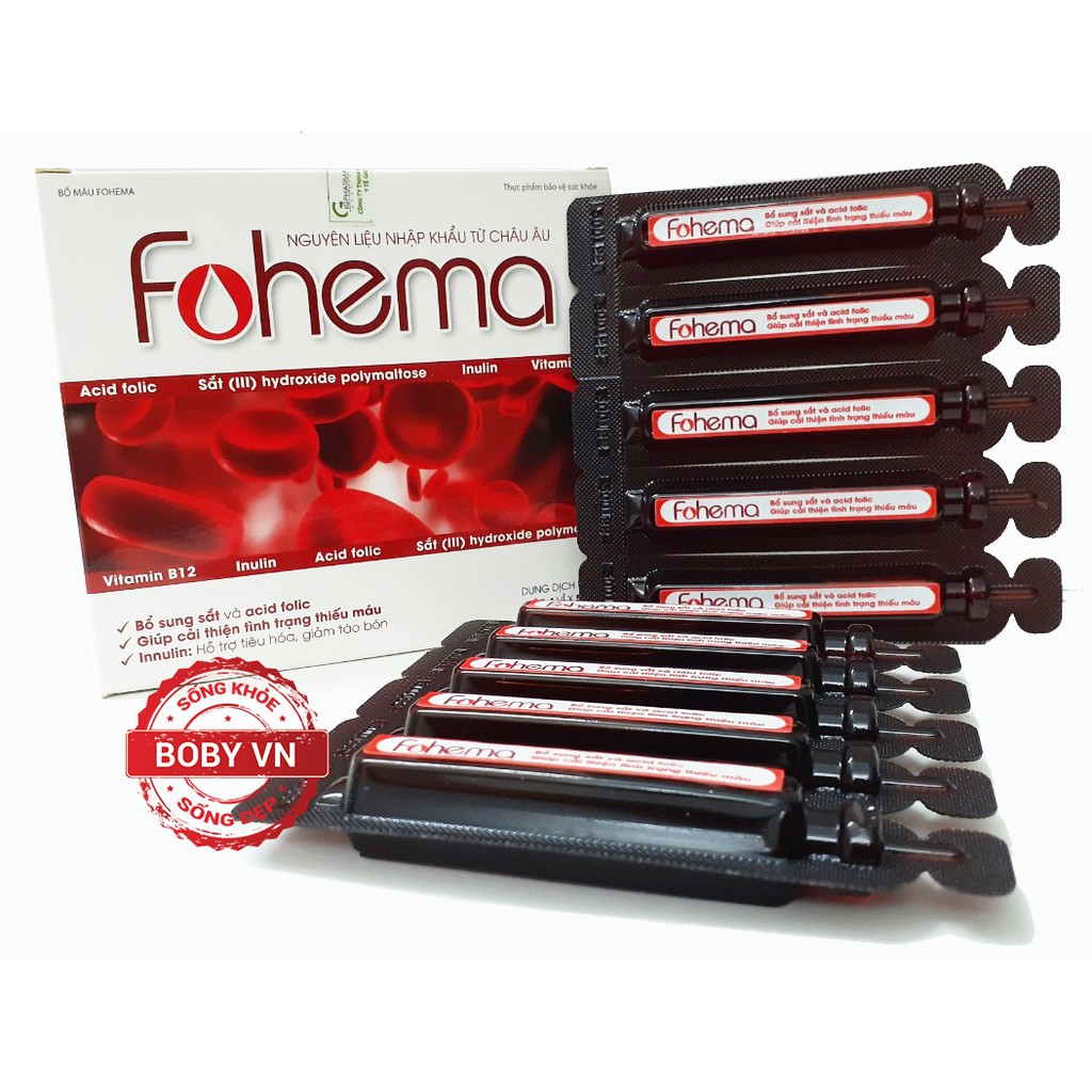 Sắt nước cho bà bầu dạng ống Fohema