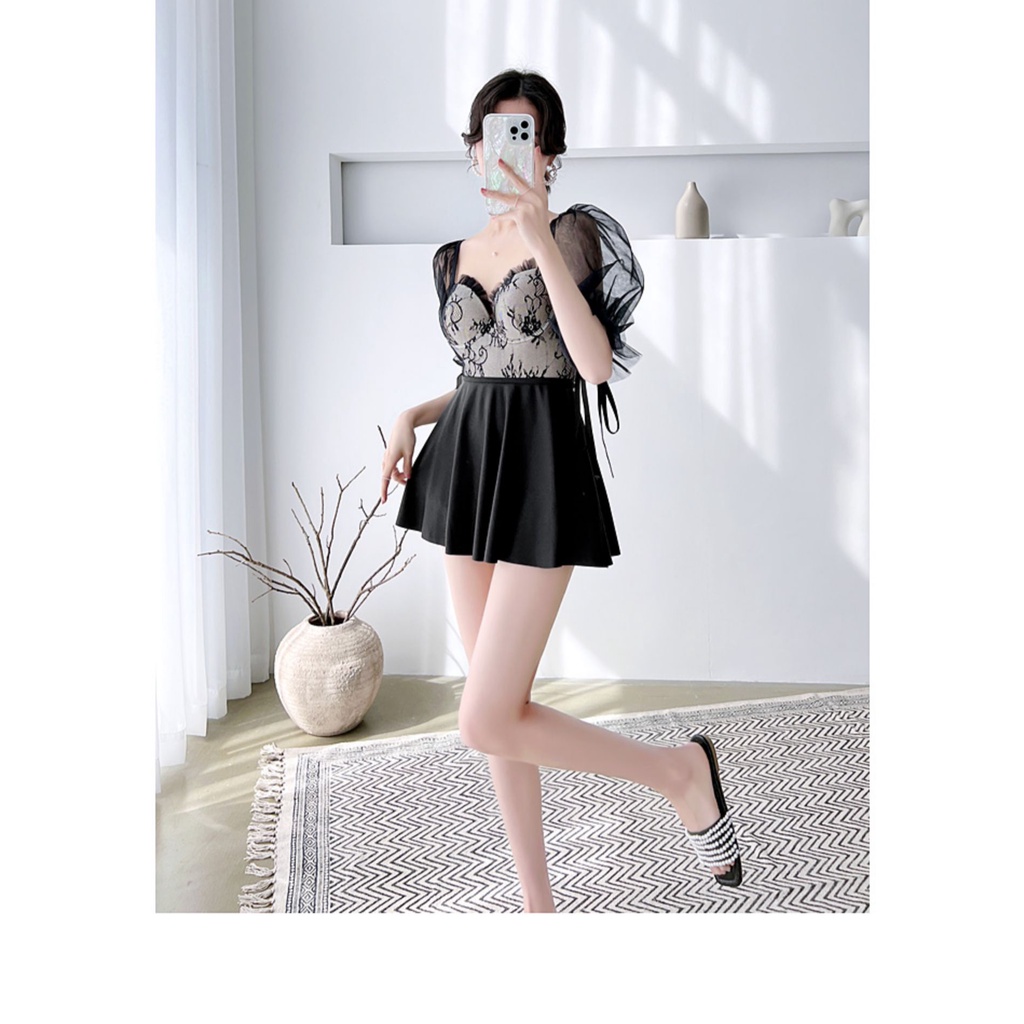Bộ đồ bơi nữ liền mảnh dáng váy có cup ngực siêu xinh