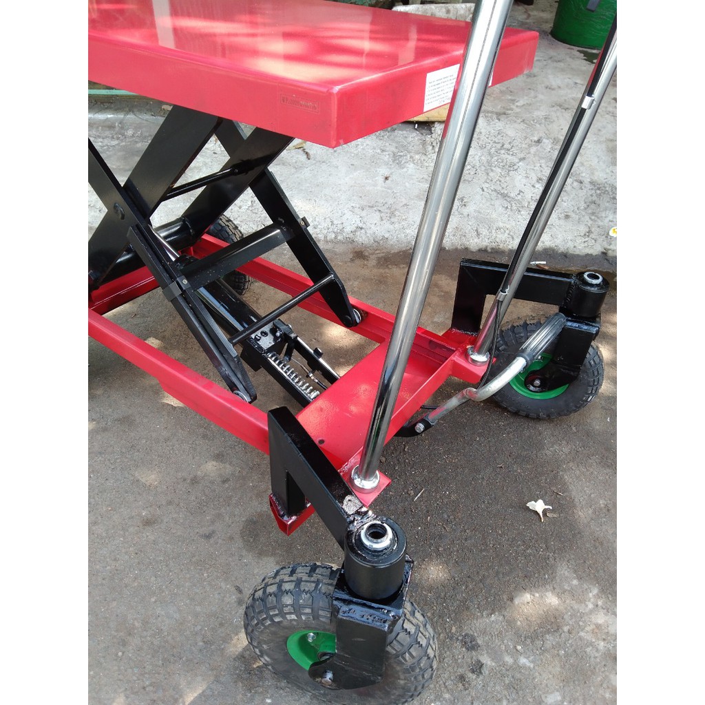 xe nâng mặt bàn 350kg nâng cao 1300mm model tt350