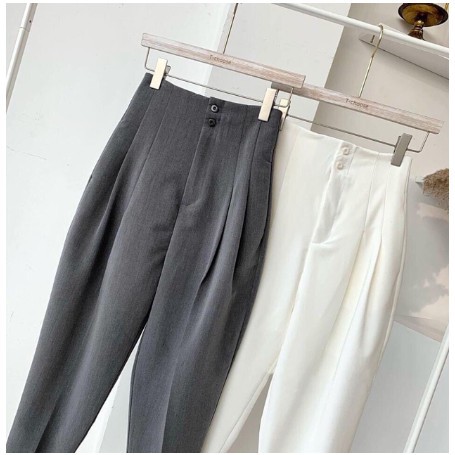 Quần Baggy Nữ 💖FREESHIP💖 Quần Tây Âu Công Sở Cạp Liền 2 Cúc Tôn Dáng SP1 | BigBuy360 - bigbuy360.vn