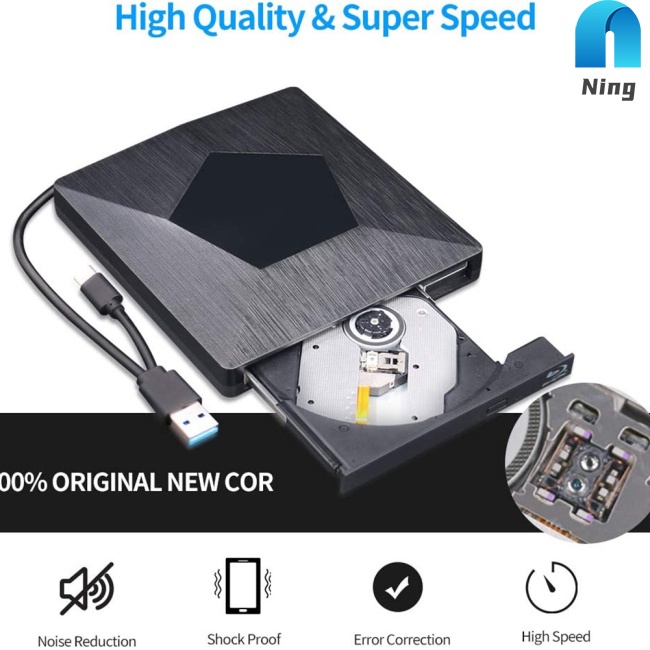 Đầu Ghi DVD/CD Usb 3.0 Type-C Cho Máy Tính Để Bàn Notebook