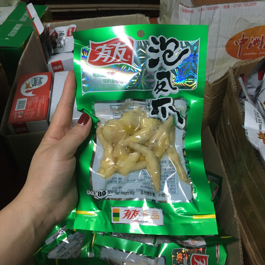 Chân Gà YuYu giòn cay cay ❌FREESHIP❌ Chân gà ngâm xả ớt chân gà đồ ăn vặt | BigBuy360 - bigbuy360.vn