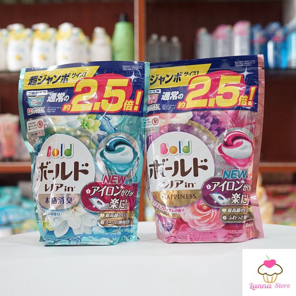 Viên giặt Gelball 3D (Túi 46 viên) - Nhật Bản