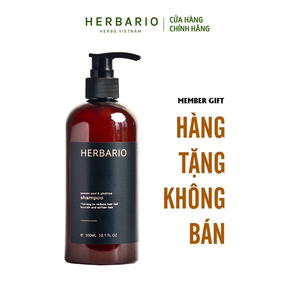 [HÀNG TẶNG KHÔNG BÁN] Dầu gội vỏ bưởi và bồ kết Herbario 300ml