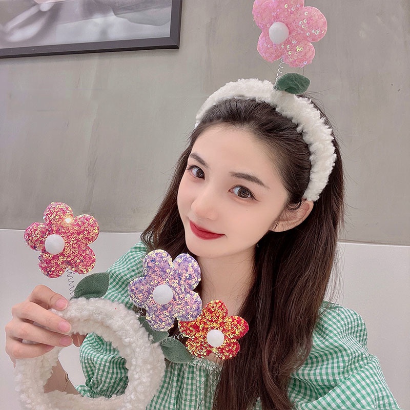 Băng đô họa tiết tai mèo/đính hoa đáng yêu