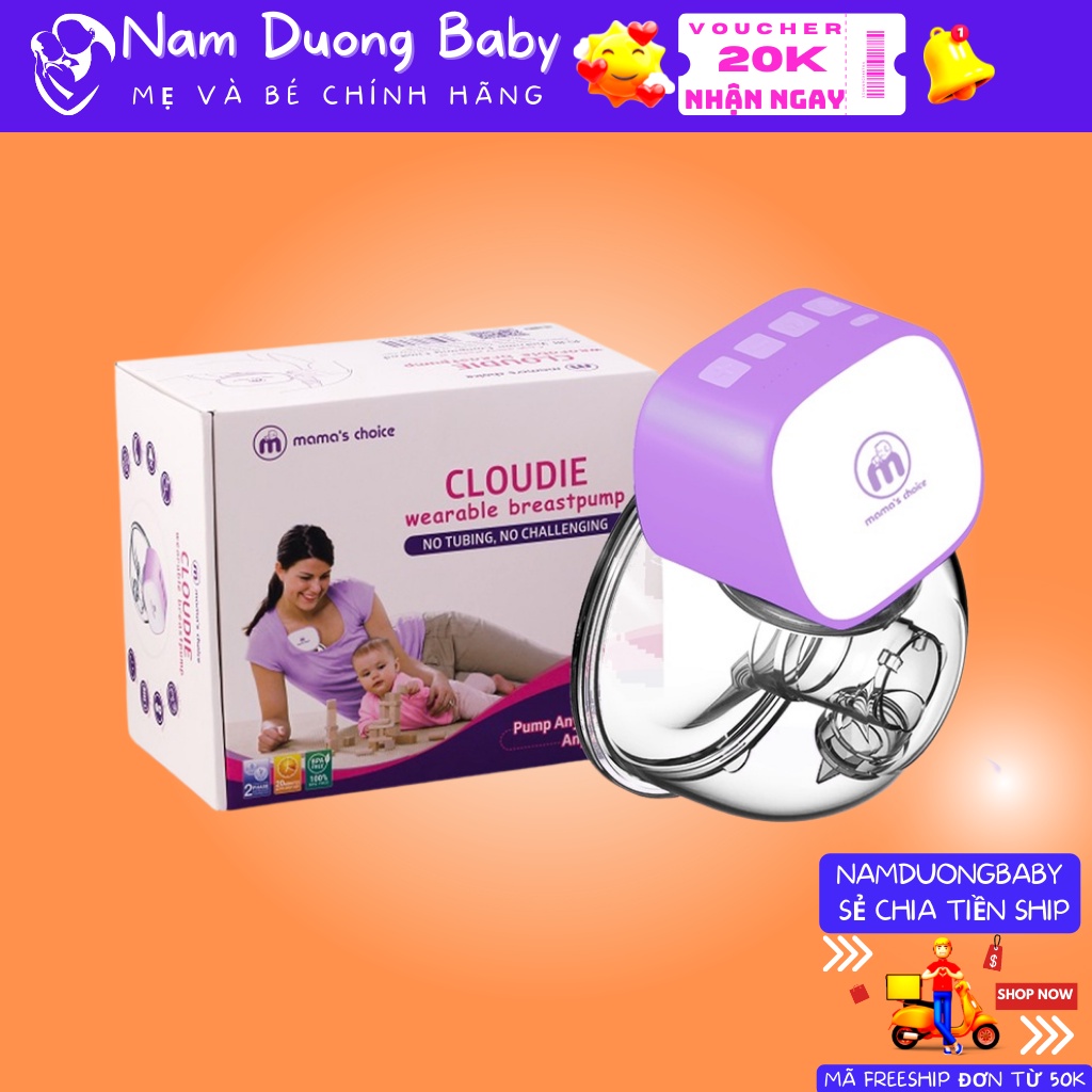 Máy hút sữa không dây/ Cup Hút Sữa Rảnh Tay Mama'schoice, tiện lợi cho các mẹ [Chính Hãng]