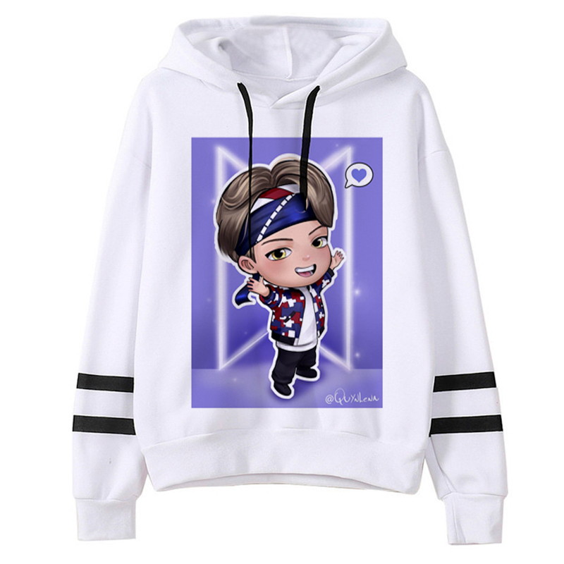 Áo Hoodie Dài Tay Thời Trang Bts Size S-2Xl