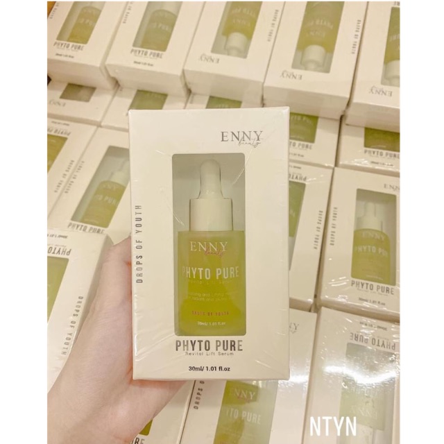 [Mã 153FMCGSALE1 giảm 10% đơn 250K] Serum Enny PHYTO PURE siêu căng bóng, mờ thâm, sáng da, chống nhăn.