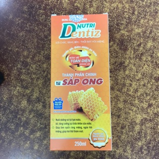 Dung dịch nha khoa Nutri dentiz bảo vệ toàn diện răng lợi, chai 250ml