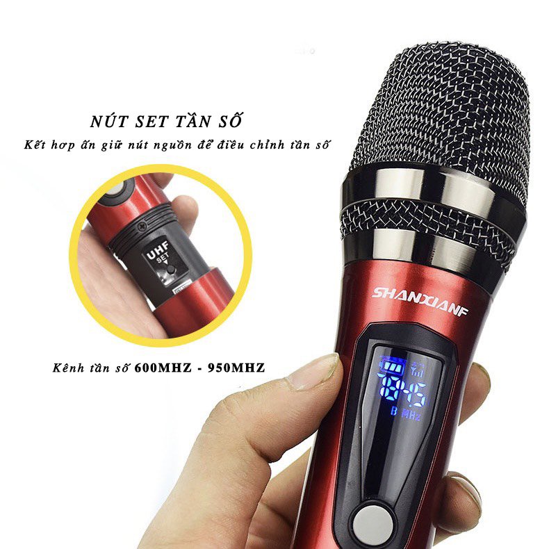 MICRO KARAOKE KHÔNG DÂY CHUYÊN CHO LOA KÉO - AMPLY - HÁT CỰC ĐỈNH HÁT BANH NÓC BẢO HÀNH 12 THÁNG