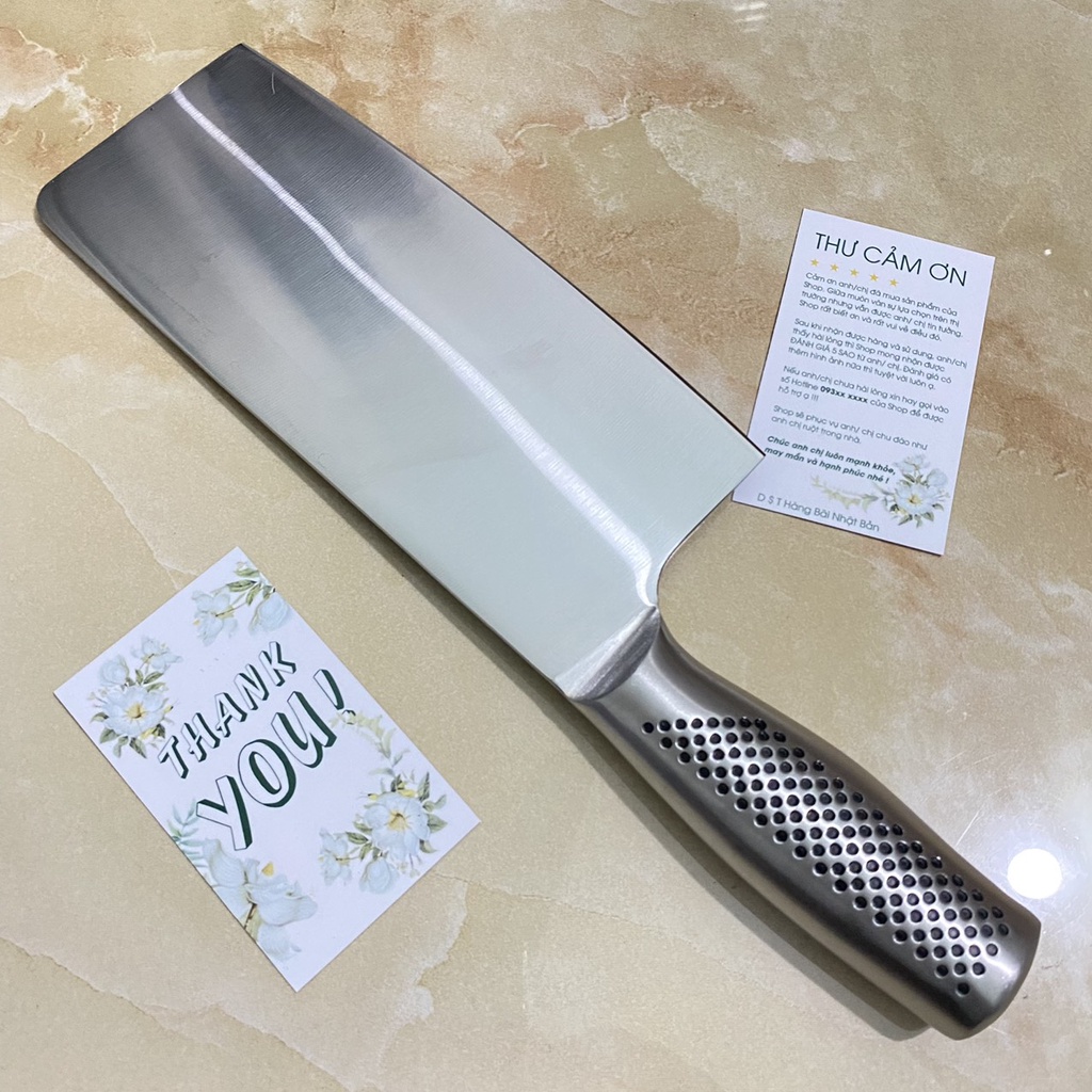 Dao Nhật Chặt Xương Global G - 50 Meat Cleaver - Dao Nhật Bản Cao Cấp  Chất Liệu Thép Không Gỉ
