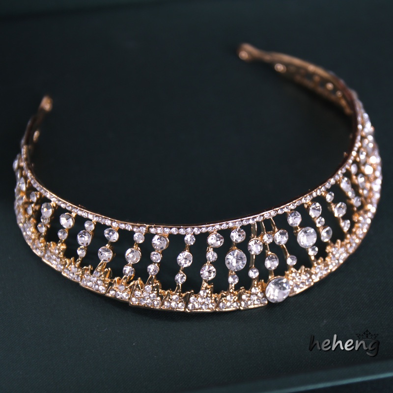 Cài Tóc Hình Vương Miện Đính Đá Sang Trọng Cho Cô Dâu