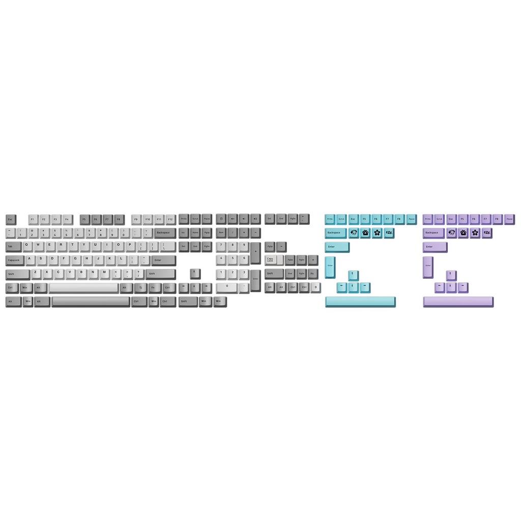 Bộ nút bàn phím cơ Keycap AKKO Silent  - Hàng chính hãng