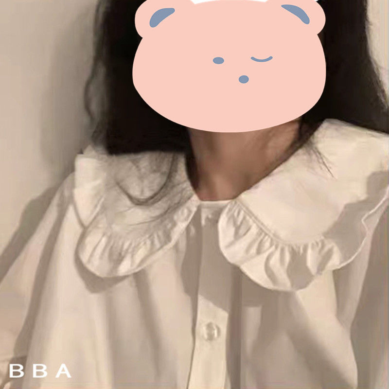 Áo Sơ Mi Tay Dài Phong Cách Retro Hàn Quốc Cho Nữ