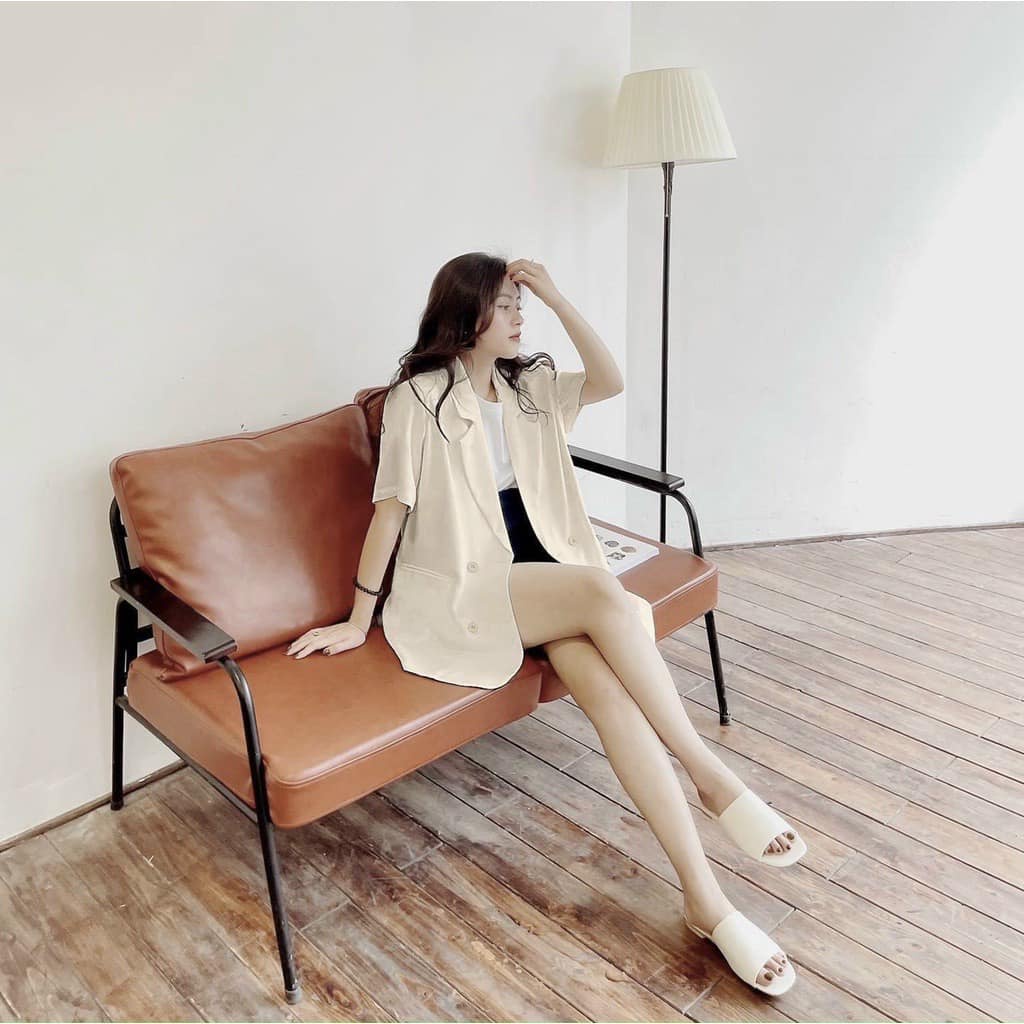 Áo vest cộc tay có túi chất tuyết mưa dày dặn chuẩn form vanmiushop