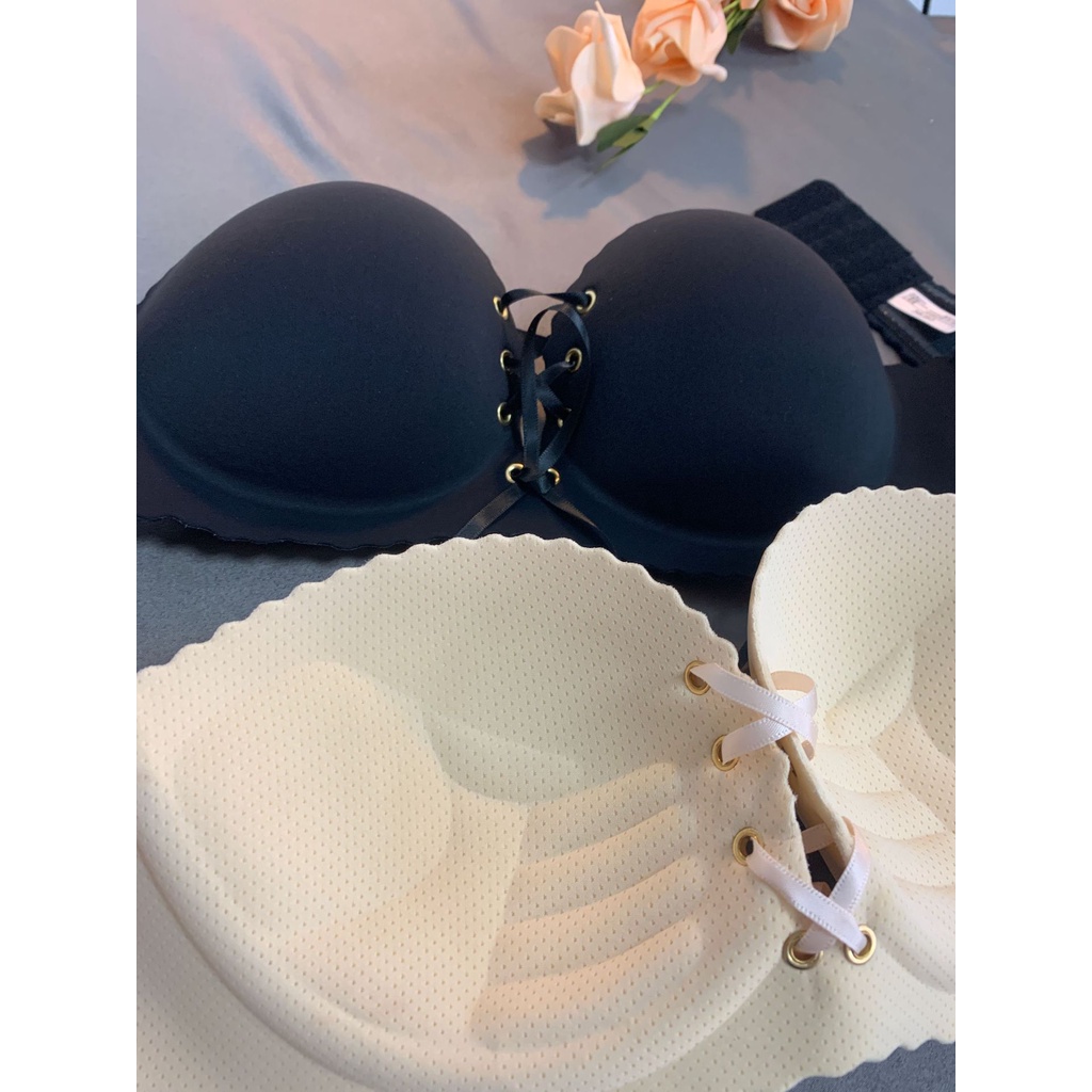 Áo lót nữ dây rút đệm bàn tay nâng ngực tạo khe cao cấp