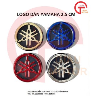 Yamaha od- logo dán yamaha 2.5 cm dán trang trí xe