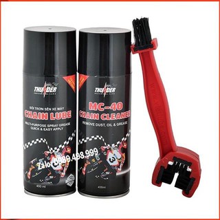[Free Ship] Chai xịt rửa sên THUNDER MC-40 CHAIN LUBE 400ml