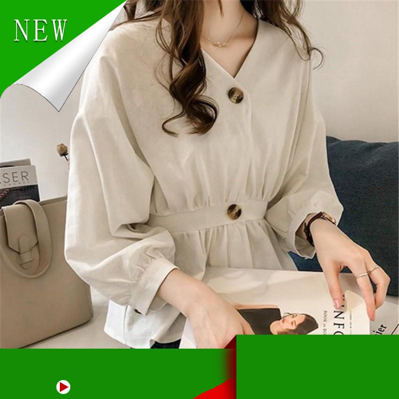 Áo peplum tay dài phối nút thanh lịch cho nữ