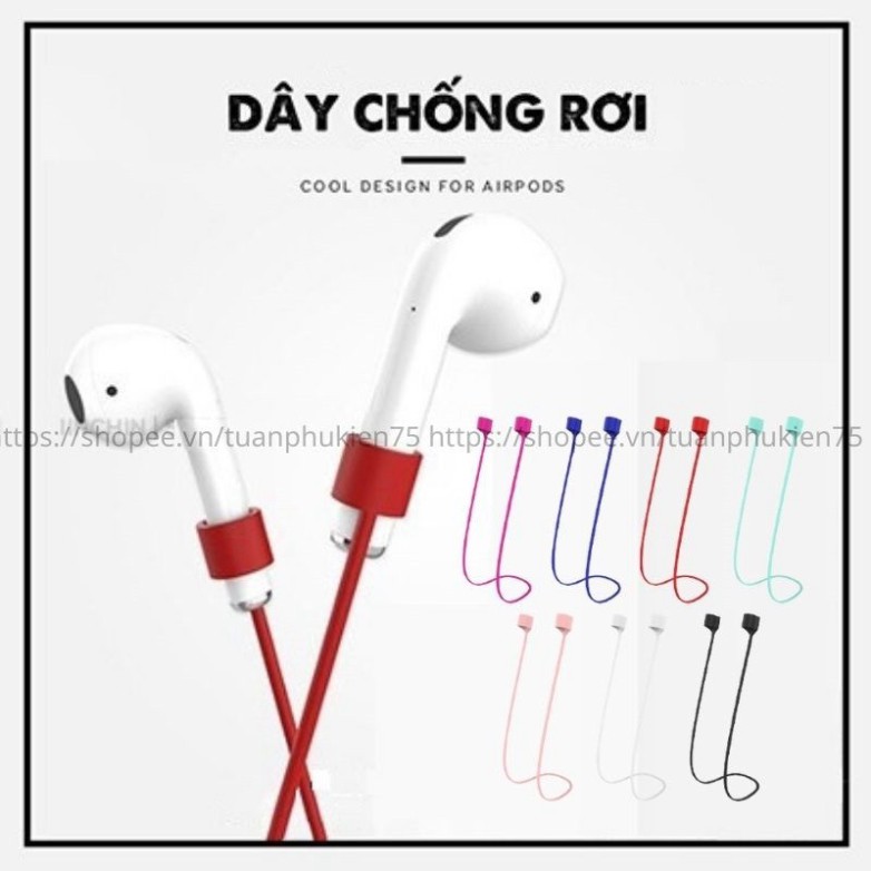 Dây Chống Rơi Tai Nghe Bluetooth ✔️ Dây Đeo Silicon Giữ Tai Nghe Chống Rơi - Tuancase75