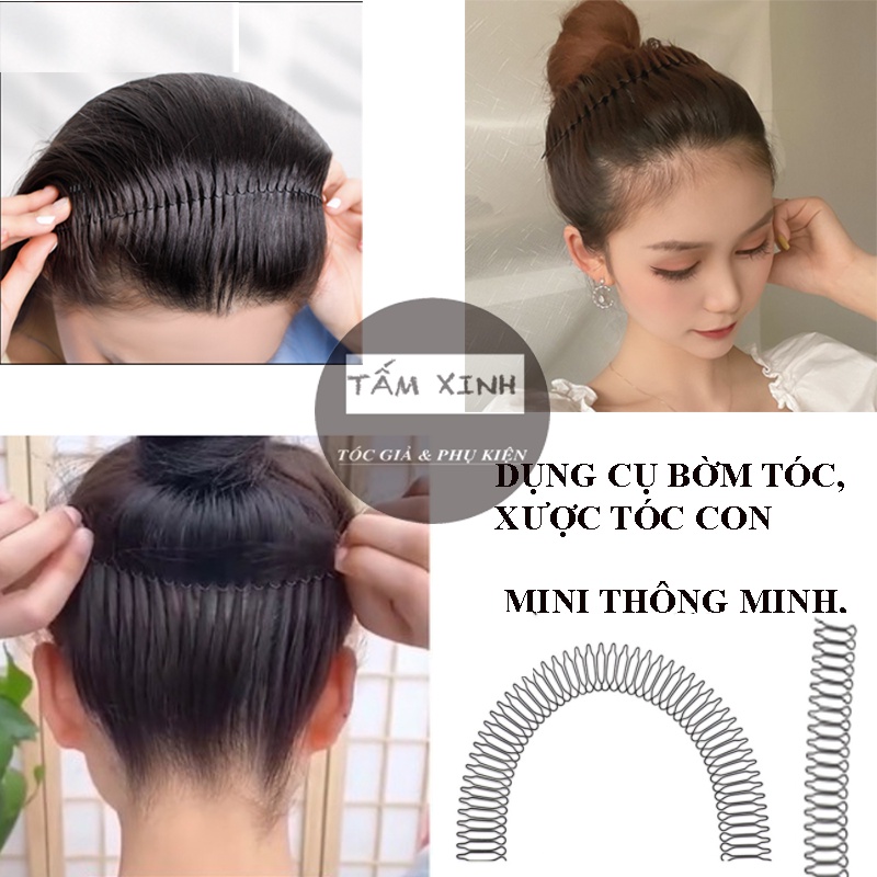 Bờm kẹp xược tóc con sau gáy, trước trán mini, cực kì tiện lợi, hottrend - Cài tóc con