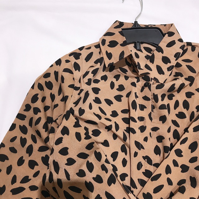 Đầm midi da beo thiết kế phong cách quý cô cực sang chảnh