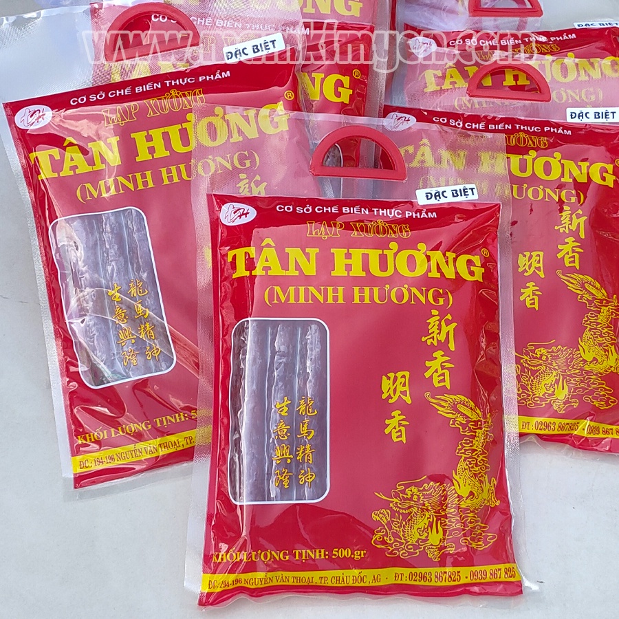 500gr Lạp Xưởng Tân Hương Đặc Sản Châu Đốc Nổi Tiếng Thơm Ngon Loại Đặc Biệt