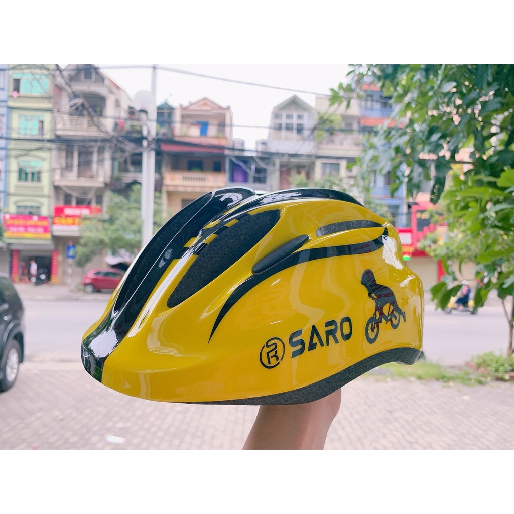 Mũ bảo hiểm Saro hoặc bộ bảo hiểm tay chân Saro cho bé đi xe đạp, xe thăng bằng, Patin