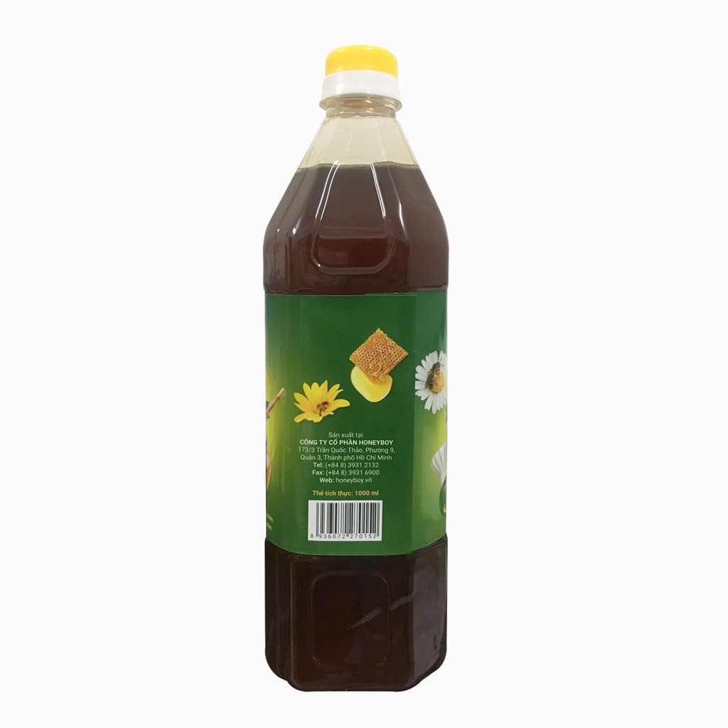 Bộ 5 Mật ong Thô Honeyboy 1000ml