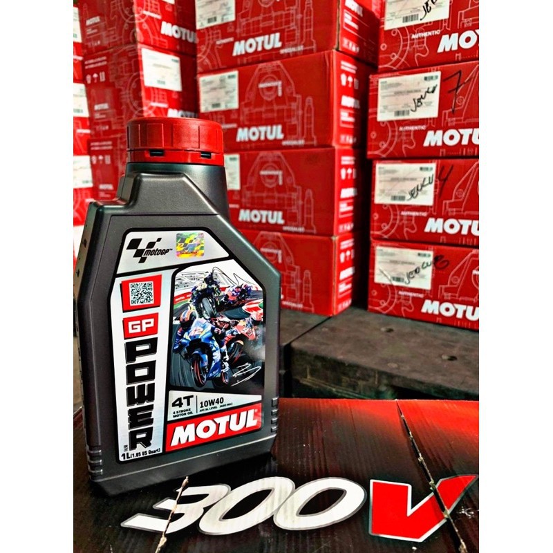 (Phiên Bản Mới Nhất Motul) Dầu nhớt Motul GP Power 4T 10w40 MA2 chai 1L