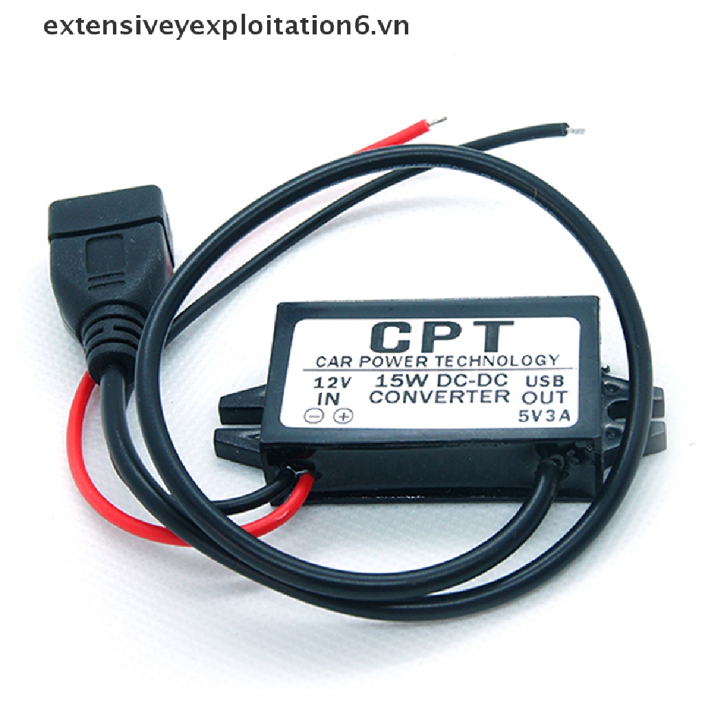 Bộ chuyển đổi nguồn điện E6VN DC-DC 12V 5V USB 3A 15W